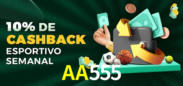 10% de bônus de cashback na AA555